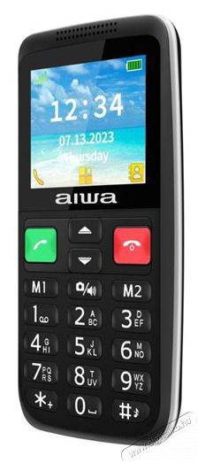 Aiwa FPH-S200-4G 2,4 fekete mobiltelefon Mobil / Kommunik&aacute;ci&oacute; / Smart - Klasszikus / Mobiltelefon időseknek - 516209