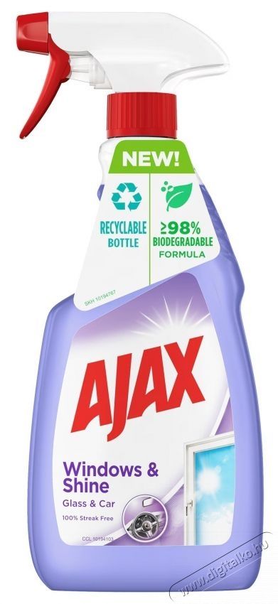 AJAX Windows and Shiny Surfaces tiszt&iacute;t&oacute;szer (ablakra), 500 ml H&aacute;ztart&aacute;s / Otthon / K&uuml;lt&eacute;r - Tiszt&iacute;t&oacute; / mos&oacute; - Ablaktiszt&iacute;t&oacute; - 535891