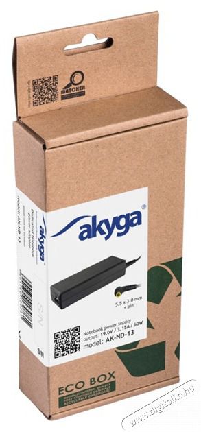 Akyga AK-ND-13 Adapter Samsung 19V/3.16A 60W Iroda &eacute;s sz&aacute;m&iacute;t&aacute;stechnika - Notebook kieg&eacute;sz&iacute;tő - Notebook t&ouml;ltő / h&aacute;l&oacute;zati adapter - 392030