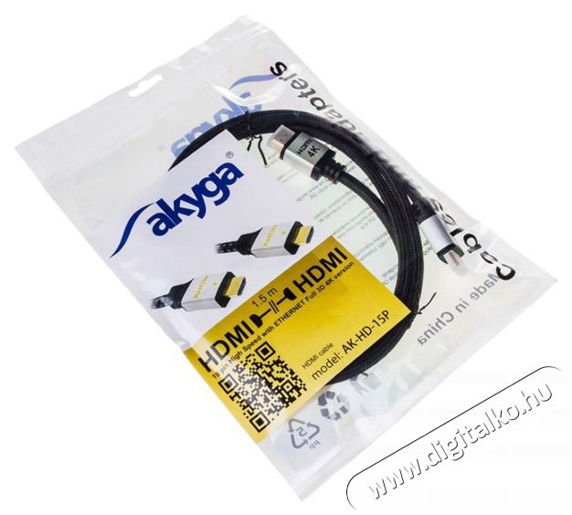Akyga AK-HD-15P PRO 1,5m HDMI 2.0 K&aacute;bel Tv kieg&eacute;sz&iacute;tők - K&aacute;bel / csatlakoz&oacute; - Hdmi k&aacute;bel - 394918