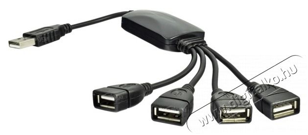 Akyga AK-AD-13 USB 2.0 4 portos eloszt&oacute; k&aacute;bel Iroda &eacute;s sz&aacute;m&iacute;t&aacute;stechnika - Notebook kieg&eacute;sz&iacute;tő - USB hub / eloszt&oacute; - 398600