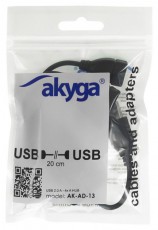 Akyga AK-AD-13 USB 2.0 4 portos eloszt&oacute; k&aacute;bel Iroda &eacute;s sz&aacute;m&iacute;t&aacute;stechnika - Notebook kieg&eacute;sz&iacute;tő - USB hub / eloszt&oacute; - 398600