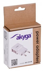 Akyga AK-CH-05 5V/3,1A/15W h&aacute;l&oacute;zati USB t&ouml;ltő Mobil / Kommunik&aacute;ci&oacute; / Smart - Mobiltelefon kieg&eacute;sz&iacute;tő / tok - H&aacute;l&oacute;zati-, aut&oacute;s t&ouml;ltő - 398787