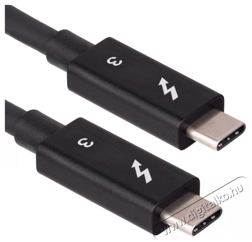 Akyga AK-USB-33 0,5m USB-C Thunderbolt 3 passz&iacute;v k&aacute;bel Iroda &eacute;s sz&aacute;m&iacute;t&aacute;stechnika - Egy&eacute;b sz&aacute;m&iacute;t&aacute;stechnikai term&eacute;k - 386843