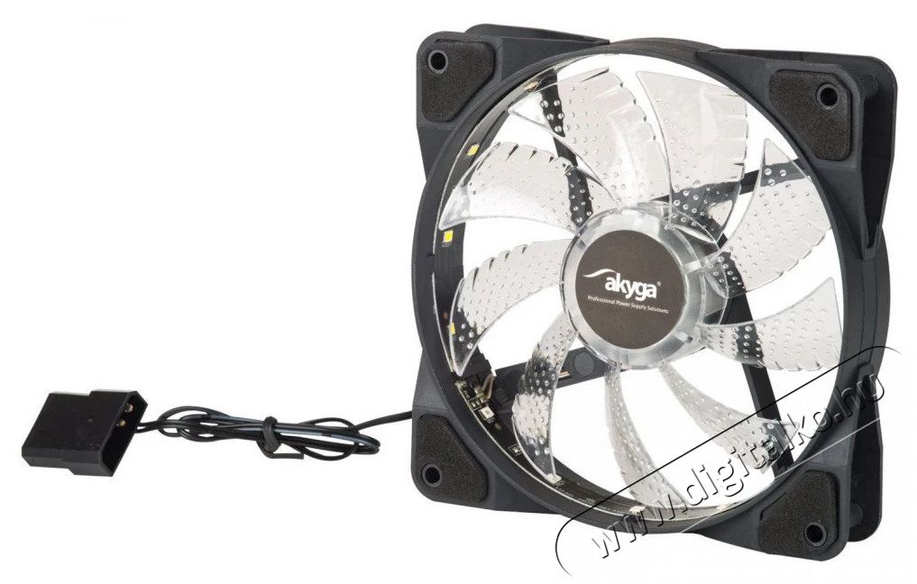 Akyga AW-12D-LED Rainbow LED 120mm h&aacute;z hűtőventil&aacute;tor Iroda &eacute;s sz&aacute;m&iacute;t&aacute;stechnika - Egy&eacute;b sz&aacute;m&iacute;t&aacute;stechnikai term&eacute;k - 387921