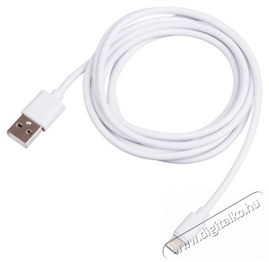 Akyga AK-USB-31 1,8m USB-A - Lightning feh&eacute;r k&aacute;bel Iroda &eacute;s sz&aacute;m&iacute;t&aacute;stechnika - Sz&aacute;m&iacute;t&oacute;g&eacute;p tartoz&eacute;k - USB k&aacute;bel - 387773