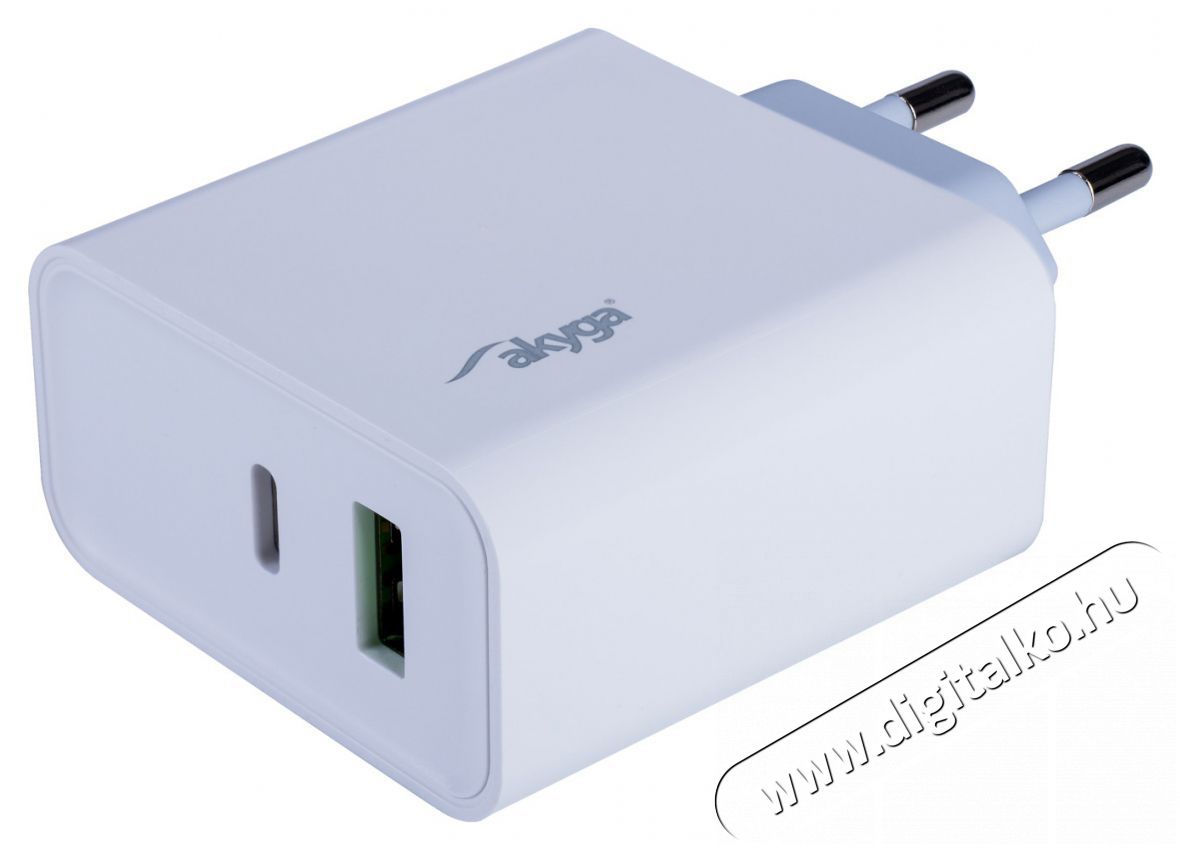 Akyga AK-CH-14 QC3.0 5-20V/3A/45W USB t&ouml;ltő Akkuk &eacute;s t&ouml;ltők - Li-ion akkumul&aacute;tor &eacute;s t&ouml;ltő (ut&aacute;ngy&aacute;rtott) - T&ouml;ltő - 385410