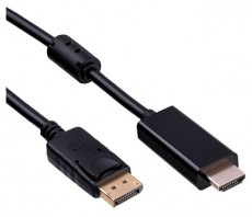 Akyga AK-AV-05 1,8m HDMI - DisplayPort kábel Tv kiegészítők - Kábel / csatlakozó - Mini DisplayPort kábel - 405677