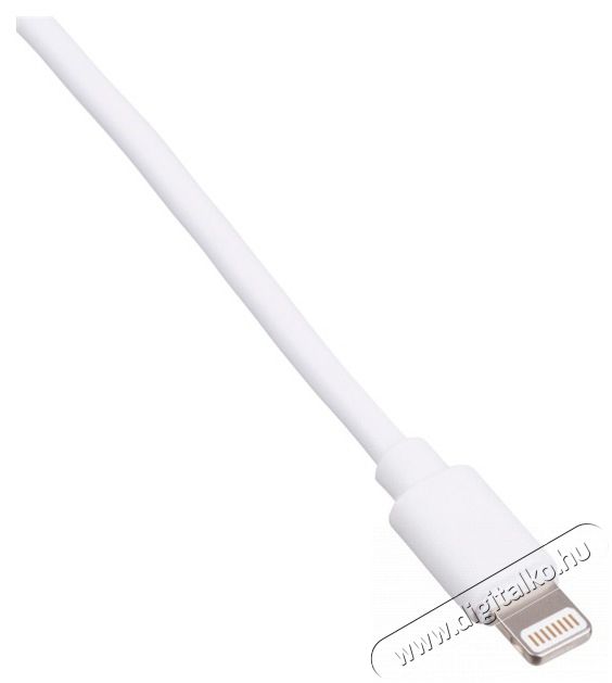 Akyga AK-USB-30 1m USB-A - Lightning feh&eacute;r k&aacute;bel Mobil / Kommunik&aacute;ci&oacute; / Smart - Mobiltelefon kieg&eacute;sz&iacute;tő / tok - K&aacute;bel / &aacute;talak&iacute;t&oacute; - 418456
