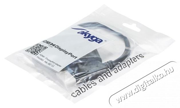 Akyga AK-AD-11 DisplayPort - HDMI adapter Iroda &eacute;s sz&aacute;m&iacute;t&aacute;stechnika - Egy&eacute;b sz&aacute;m&iacute;t&aacute;stechnikai term&eacute;k - 427416