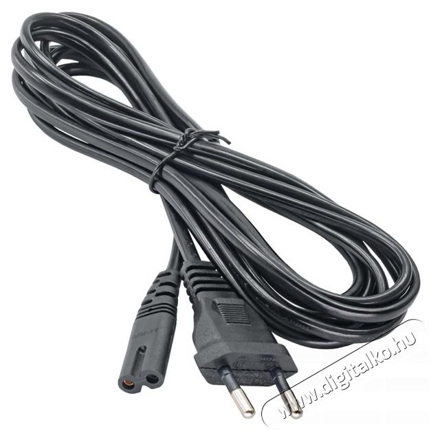 Akyga AK-RD-02A 3m Europlug CEE 7/16 - IEC C7 SN-14 pisk&oacute;ta t&aacute;pk&aacute;bel Iroda &eacute;s sz&aacute;m&iacute;t&aacute;stechnika - Sz&aacute;m&iacute;t&oacute;g&eacute;p tartoz&eacute;k - T&aacute;p k&aacute;bel - 427513