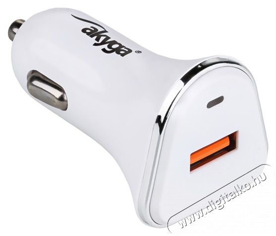 Akyga AK-CH-07 QC3.0 5-12V/3A/18W aut&oacute;s t&ouml;ltő Aut&oacute;hifi / Aut&oacute; felszerel&eacute;s - Aut&oacute;s t&ouml;ltő / szivargy&uacute;jt&oacute; adapter - 439478