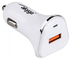 Akyga AK-CH-07 QC3.0 5-12V/3A/18W aut&oacute;s t&ouml;ltő Aut&oacute;hifi / Aut&oacute; felszerel&eacute;s - Aut&oacute;s t&ouml;ltő / szivargy&uacute;jt&oacute; adapter - 439478