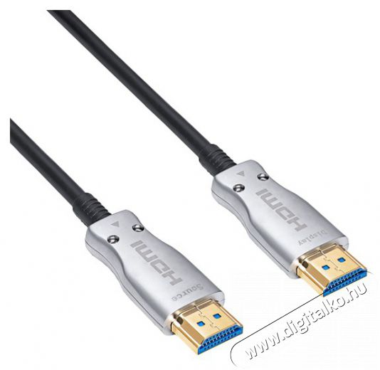 Akyga AK-HD-100L 10m optikai AOC v2.1 HDMI k&aacute;bel Fot&oacute;-Vide&oacute; kieg&eacute;sz&iacute;tők - K&aacute;bel - Hdmi k&aacute;bel - 508795