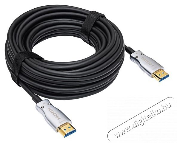 Akyga AK-HD-100L 10m optikai AOC v2.1 HDMI k&aacute;bel Fot&oacute;-Vide&oacute; kieg&eacute;sz&iacute;tők - K&aacute;bel - Hdmi k&aacute;bel - 508795