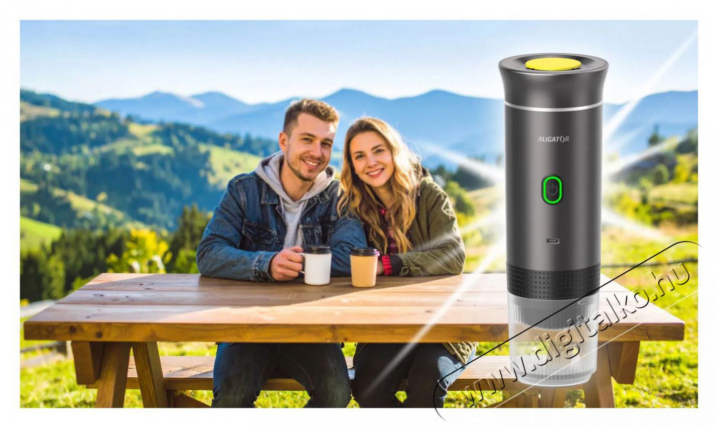 Aligator PortaCaff&eacute; hordozhat&oacute; elektromos k&aacute;v&eacute;főző espressohoz, 3 az 1-ben, fekete Konyhai term&eacute;kek - K&aacute;v&eacute;főző / k&aacute;v&eacute;&ouml;rlő / kieg&eacute;sz&iacute;tő - Kapszul&aacute;s / podos k&aacute;v&eacute;főző - 524102