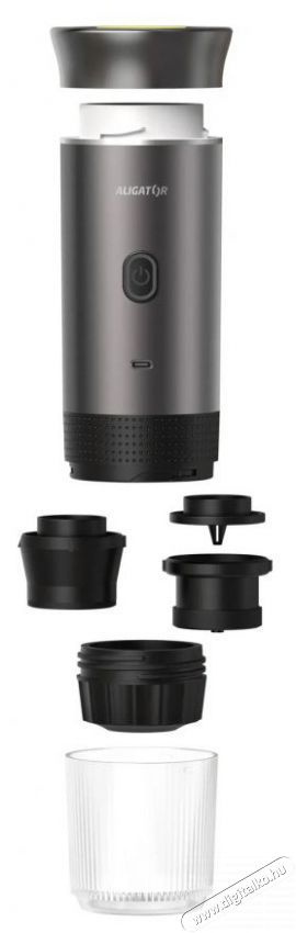 Aligator PortaCaff&eacute; hordozhat&oacute; elektromos k&aacute;v&eacute;főző espressohoz, 3 az 1-ben, fekete Konyhai term&eacute;kek - K&aacute;v&eacute;főző / k&aacute;v&eacute;&ouml;rlő / kieg&eacute;sz&iacute;tő - Kapszul&aacute;s / podos k&aacute;v&eacute;főző - 524102