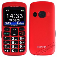 Aligator A670 Senior Red - Mobil / Kommunik&aacute;ci&oacute; / Smart - Klasszikus / Mobiltelefon időseknek - 526790