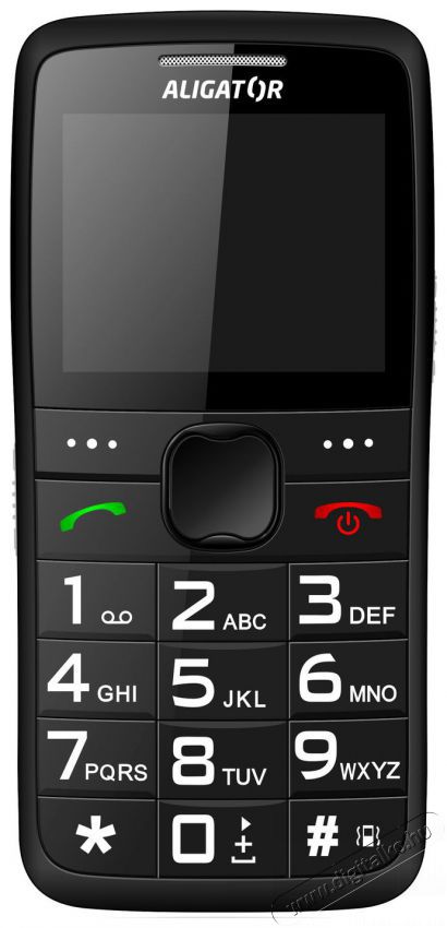 Aligator A675 Senior fekete Mobil / Kommunik&aacute;ci&oacute; / Smart - Klasszikus / Mobiltelefon időseknek - 526792
