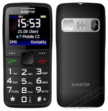 Aligator A675 Senior fekete Mobil / Kommunik&aacute;ci&oacute; / Smart - Klasszikus / Mobiltelefon időseknek - 526792