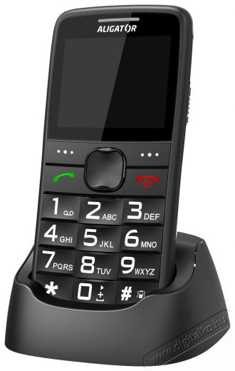 Aligator A675 Senior fekete Mobil / Kommunik&aacute;ci&oacute; / Smart - Klasszikus / Mobiltelefon időseknek - 526792