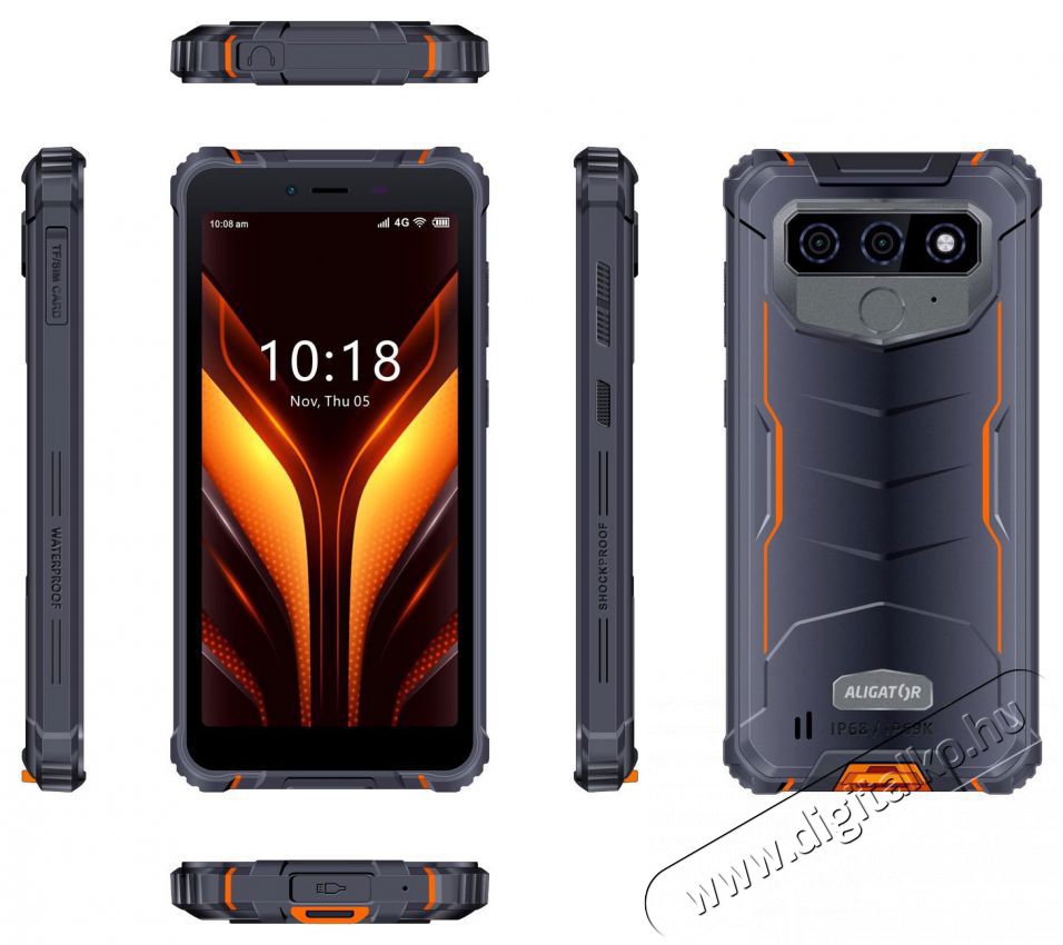 Aligator RX850 eXtremo 4GB/64GB narancss&aacute;rga Mobil / Kommunik&aacute;ci&oacute; / Smart - Okostelefon - Android - 526800