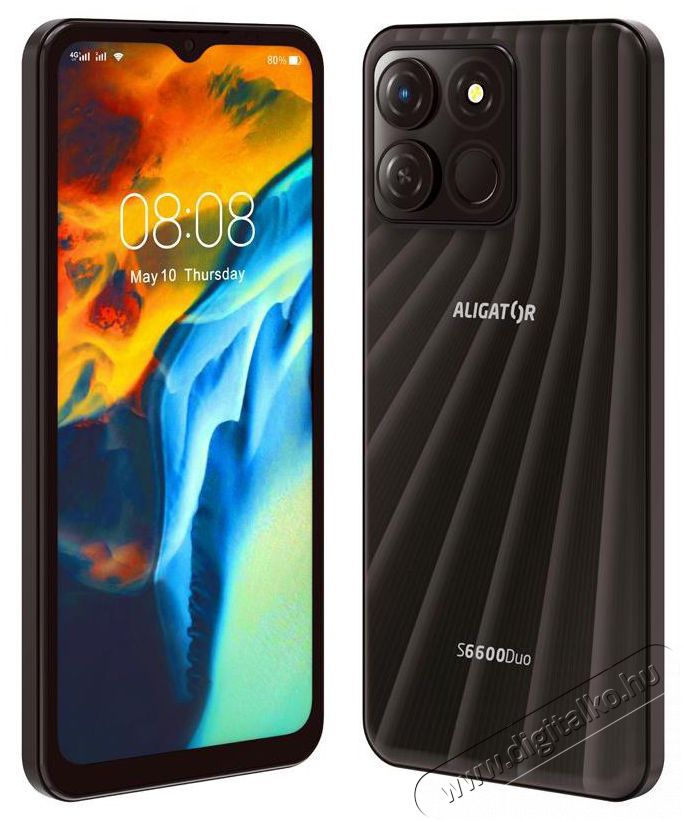 Aligator S6600 Duo 4GB/64GB fekete Mobil / Kommunik&aacute;ci&oacute; / Smart - Okostelefon - Android - 526803