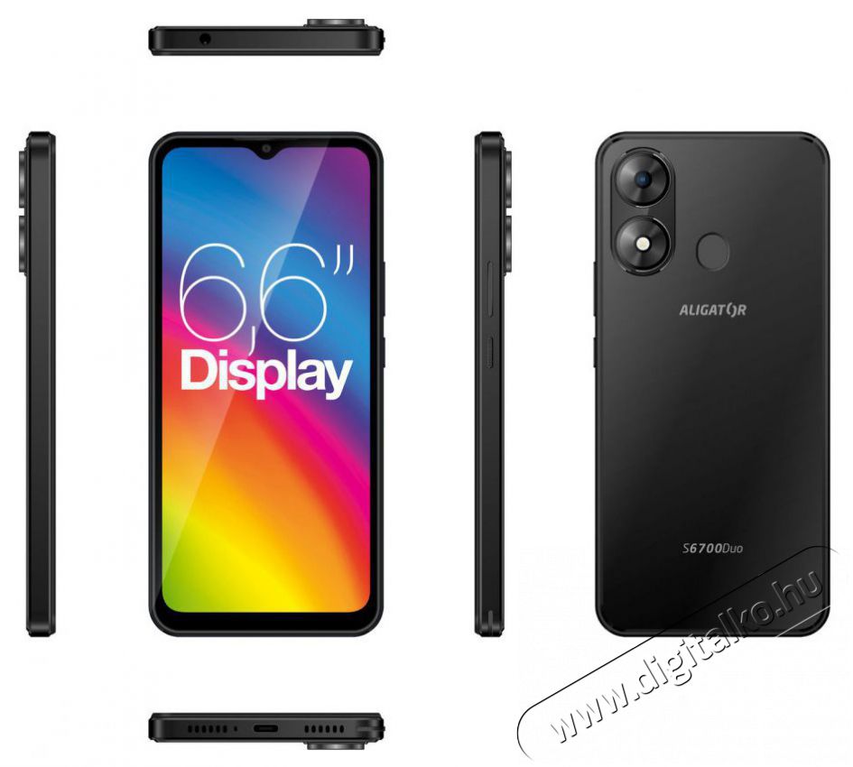 Aligator S6700 Duo 4GB/128GB fekete Mobil / Kommunik&aacute;ci&oacute; / Smart - Okostelefon - Android - 526806