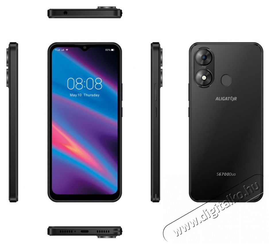 Aligator S6700 Duo 4GB/128GB fekete Mobil / Kommunik&aacute;ci&oacute; / Smart - Okostelefon - Android - 526806