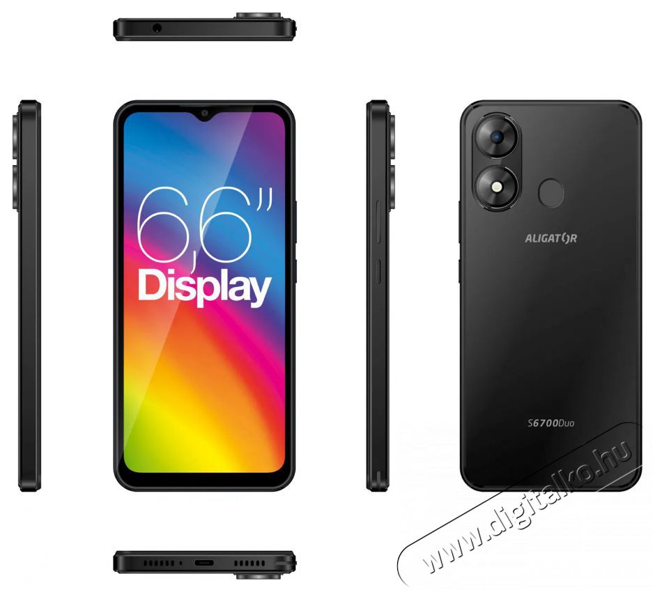 Aligator S6700 SENIOR 4GB/128GB fekete Mobil / Kommunik&aacute;ci&oacute; / Smart - Okostelefon - Android - 526808