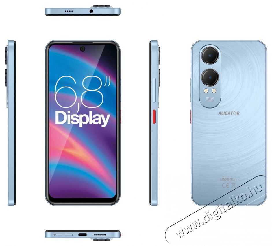 Aligator S8000 Duo 4GB/128GB k&eacute;k Mobil / Kommunik&aacute;ci&oacute; / Smart - Okostelefon - Android - 526810