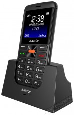 Aligator A910 Senior fekete + t&ouml;ltő&aacute;llv&aacute;ny Mobil / Kommunik&aacute;ci&oacute; / Smart - Klasszikus / Mobiltelefon időseknek - 526795