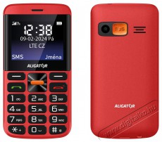 Aligator A910 Senior piros + t&ouml;ltő&aacute;llv&aacute;ny Mobil / Kommunik&aacute;ci&oacute; / Smart - Klasszikus / Mobiltelefon időseknek - 526796
