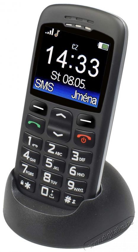 Aligator A670 Senior Black Mobil / Kommunik&aacute;ci&oacute; / Smart - Klasszikus / Mobiltelefon időseknek - 526788