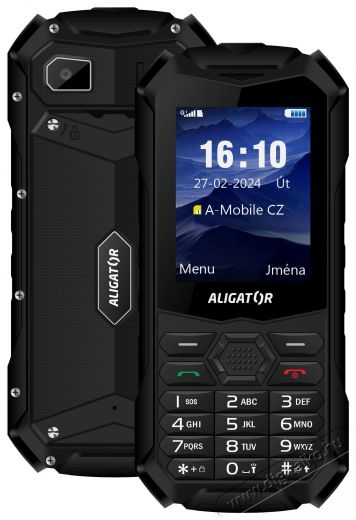 Alligator R35 eXtremo fekete Mobil / Kommunik&aacute;ci&oacute; / Smart - Strapab&iacute;r&oacute; mobiltelefon - 523577