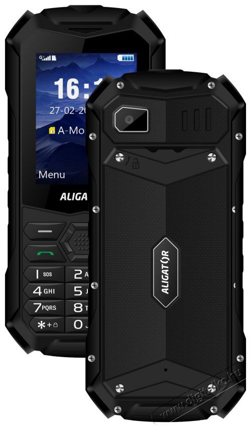Alligator R35 eXtremo fekete Mobil / Kommunik&aacute;ci&oacute; / Smart - Strapab&iacute;r&oacute; mobiltelefon - 523577