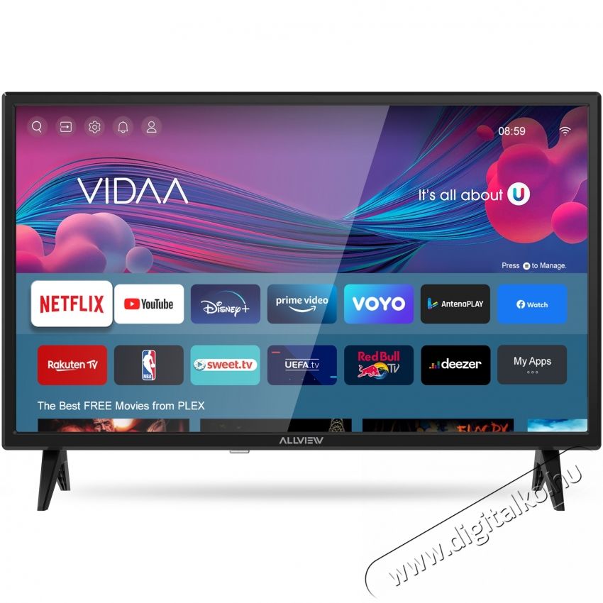 Allview 24iPlay6000-H LED telev&iacute;zi&oacute;, 60 cm, Smart, HD Telev&iacute;zi&oacute;k - LED telev&iacute;zi&oacute; - 720p HD Ready felbont&aacute;s&uacute; - 534811