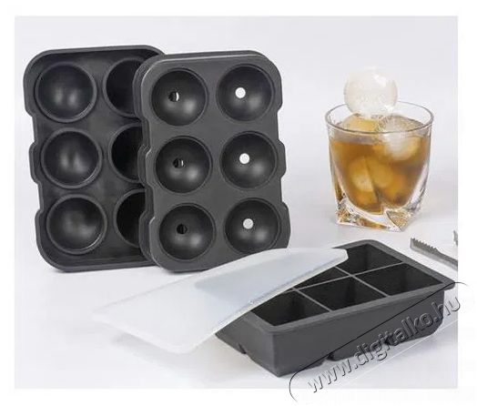 Alum Szilikon j&eacute;gkockaforma 2 az 1-ben &ndash; kock&aacute;k + g&ouml;mb&ouml;k Konyhai term&eacute;kek - Konyhai eszk&ouml;z - Egy&eacute;b konyhai eszk&ouml;z - 529230