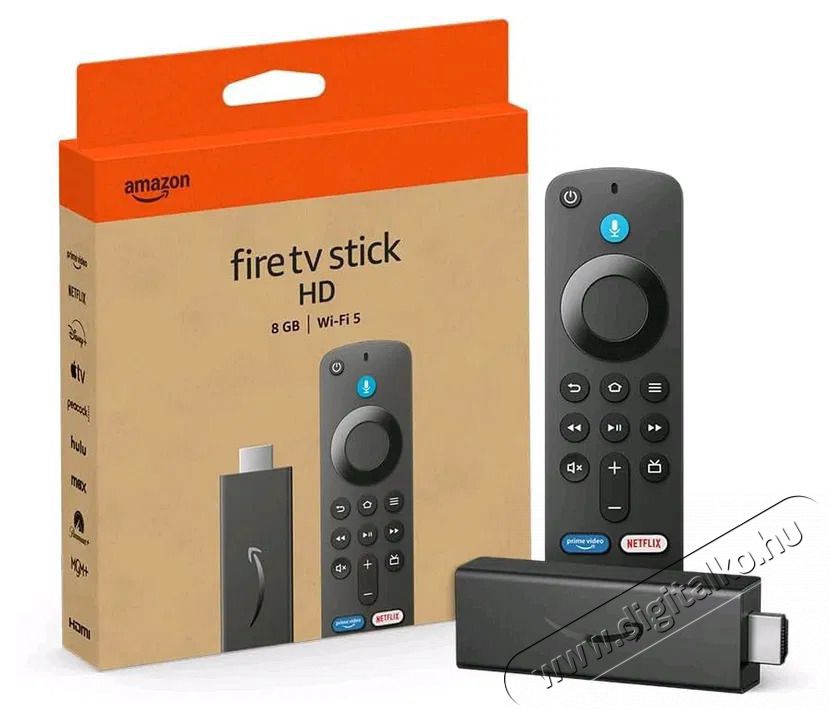 Amazon Fire TV Stick HD m&eacute;dialej&aacute;tsz&oacute; (2024), Alexa hangvez&eacute;rl&eacute;s, Wi-Fi, fekete Tv kieg&eacute;sz&iacute;tők - Antenna - Kieg&eacute;sz&iacute;tő - 505193