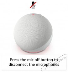 Amazon Echo Dot (5th Gen) Glacier White H&aacute;ztart&aacute;s / Otthon / K&uuml;lt&eacute;r - Okos otthon - Kieg&eacute;sz&iacute;tő - 508029