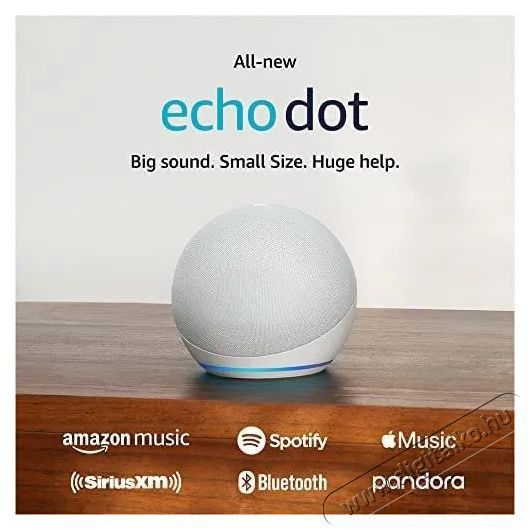 Amazon Echo Dot (5th Gen) Glacier White H&aacute;ztart&aacute;s / Otthon / K&uuml;lt&eacute;r - Okos otthon - Kieg&eacute;sz&iacute;tő - 508029