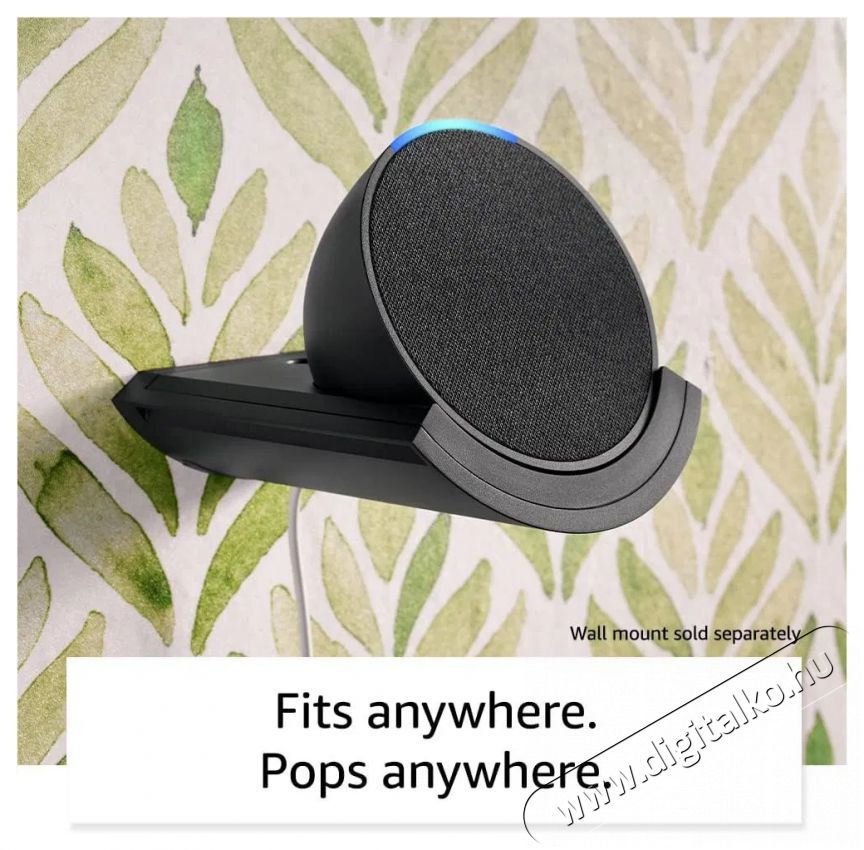 Amazon Echo Pop (1nd Gen) Charcoal H&aacute;ztart&aacute;s / Otthon / K&uuml;lt&eacute;r - Okos otthon - Kieg&eacute;sz&iacute;tő - 508030