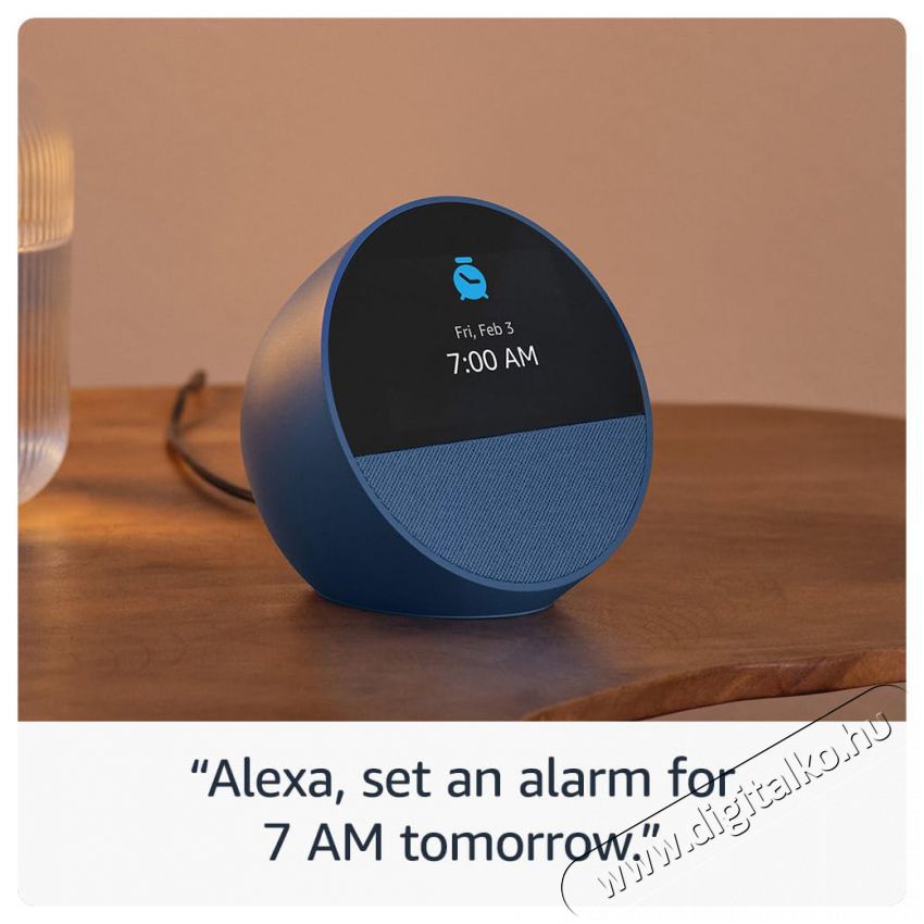Amazon Echo Spot Ocean Blue H&aacute;ztart&aacute;s / Otthon / K&uuml;lt&eacute;r - Okos otthon - Kieg&eacute;sz&iacute;tő - 508026