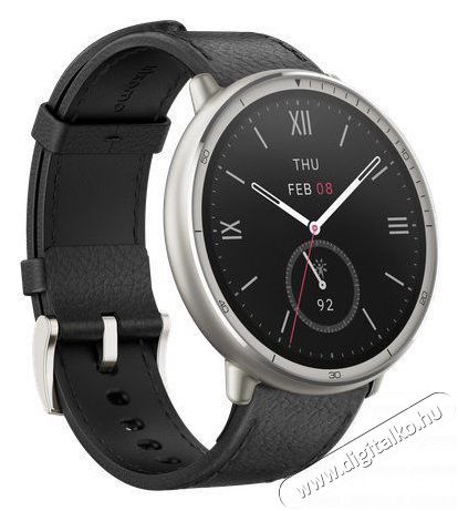 Amazfit Active 2 NFC Premium Black Leather Mobil / Kommunik&aacute;ci&oacute; / Smart - Okos eszk&ouml;z - Okos&oacute;ra - 523587