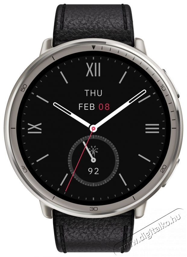 Amazfit Active 2 NFC Premium Black Leather Mobil / Kommunik&aacute;ci&oacute; / Smart - Okos eszk&ouml;z - Okos&oacute;ra - 523587