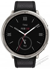 Amazfit Active 2 NFC Premium Black Leather Mobil / Kommunik&aacute;ci&oacute; / Smart - Okos eszk&ouml;z - Okos&oacute;ra - 523587