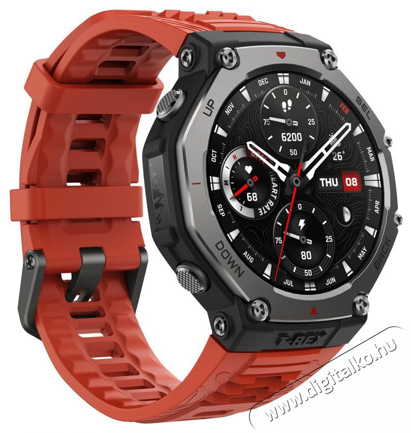Amazfit T-Rex 3 Lava red Mobil / Kommunik&aacute;ci&oacute; / Smart - Okos eszk&ouml;z - Okos&oacute;ra - 523595