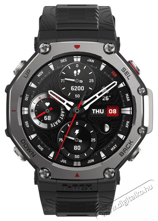 Amazfit T-Rex 3 Onyx Mobil / Kommunik&aacute;ci&oacute; / Smart - Okos eszk&ouml;z - Okos&oacute;ra - 523593