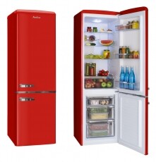 Amica FK2965.3RAA retro alulfagyasztós hűtőszekrény Konyhai termékek - Hűtő, fagyasztó (szabadonálló) - Alulfagyasztós kombinált hűtő - 345078