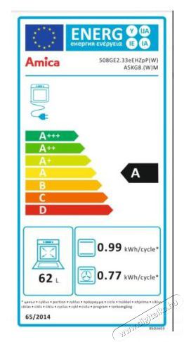 Amica 54000/55343 (58GE2.33HZPP/W/) kombin&aacute;lt tűzhely Konyhai term&eacute;kek - S&uuml;tő-főzőlap, tűzhely (szabadon&aacute;ll&oacute;) - Kombin&aacute;lt tűzhely (szabadon&aacute;ll&oacute;) - 284822